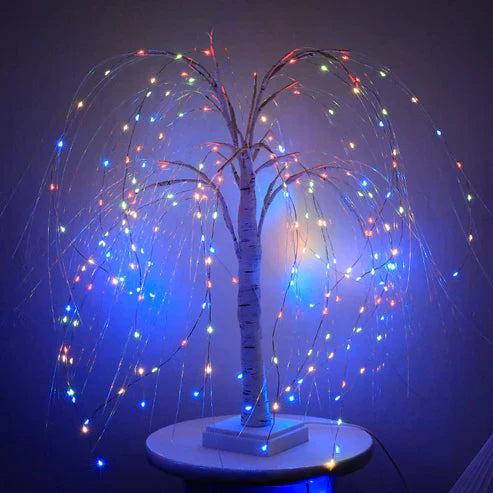"Decorative Copper Wire LED Night Light – Scene Arrangement Illusion Lamp for Cozy Ambience & Home Decor"