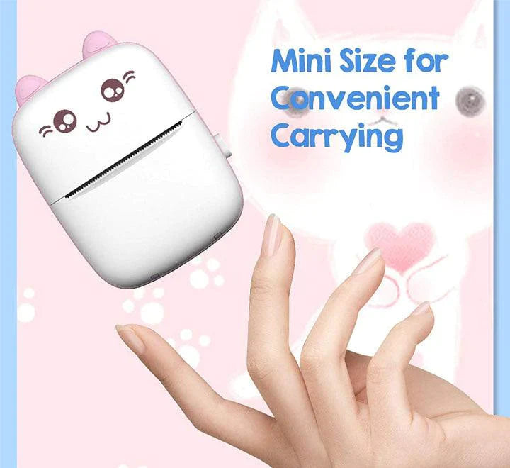 "Portable Mini Pocket BT Thermal Printer – Wireless Bluetooth Printer for Photos, Notes & Labels on the Go"