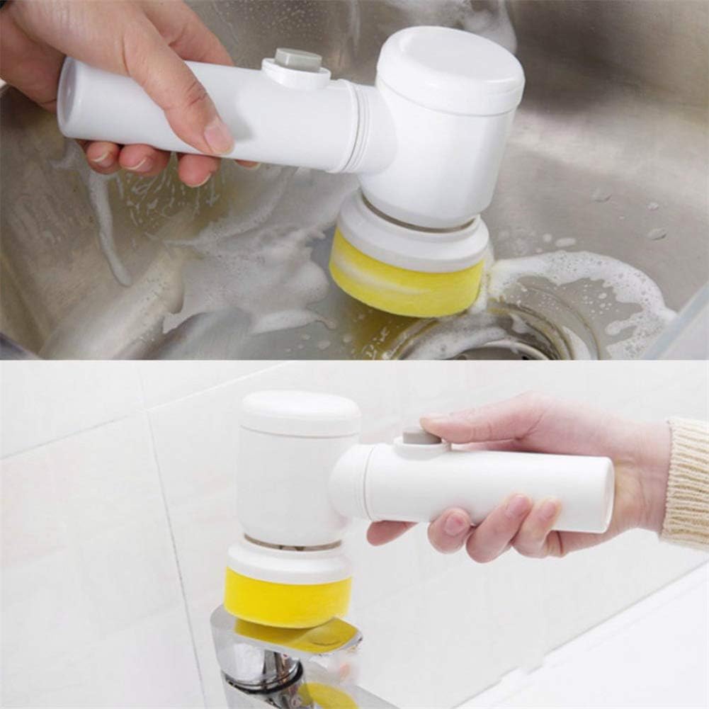 "5-in-1 Cleaning Magic Electric Brush – Multi-Purpose Electric Scrubber for Home & Kitchen Cleaning"