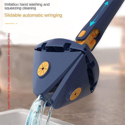 "360 Rotating Adjustable Mop – Easy Floor Cleaning with Swivel Head & Ergonomic Handle for Home Use"