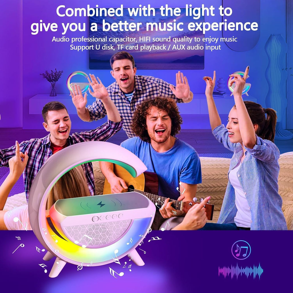 Led Wireless Charger Speaker
